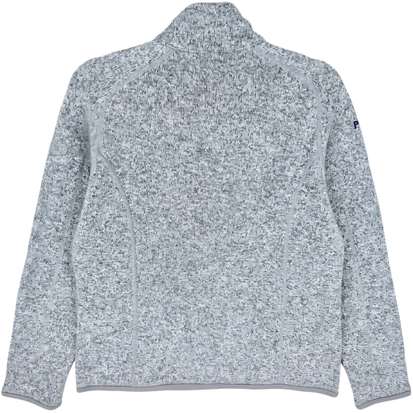 Patagonia Virginia Sailing Womens Light Grey Quarter Zip Fleece Jumper Size M