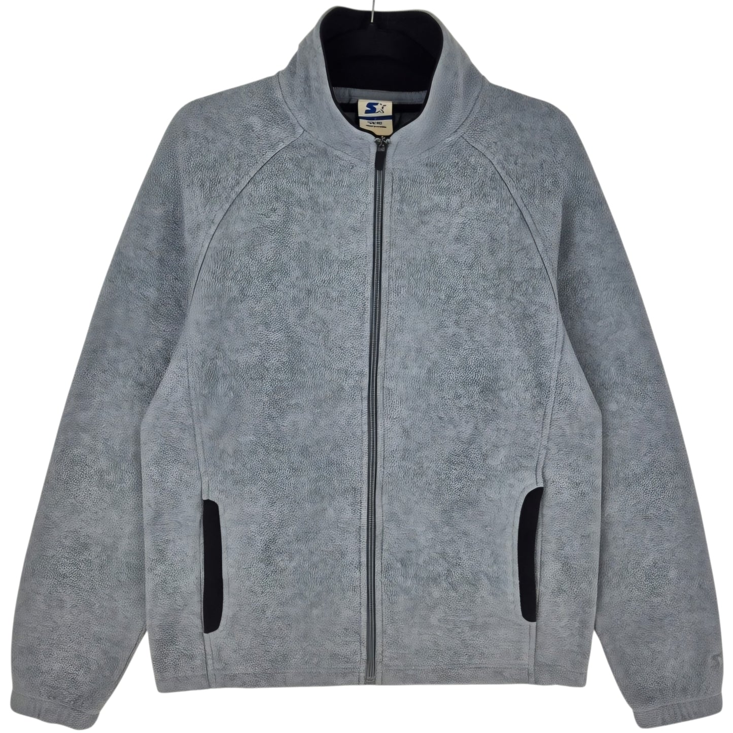 Starter Light Grey Fleece Zip Jumper Size S