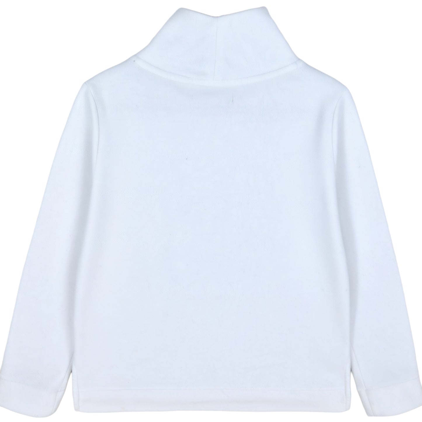Tommy Hilfiger Womens White Turtle Fleece Jumper Size M