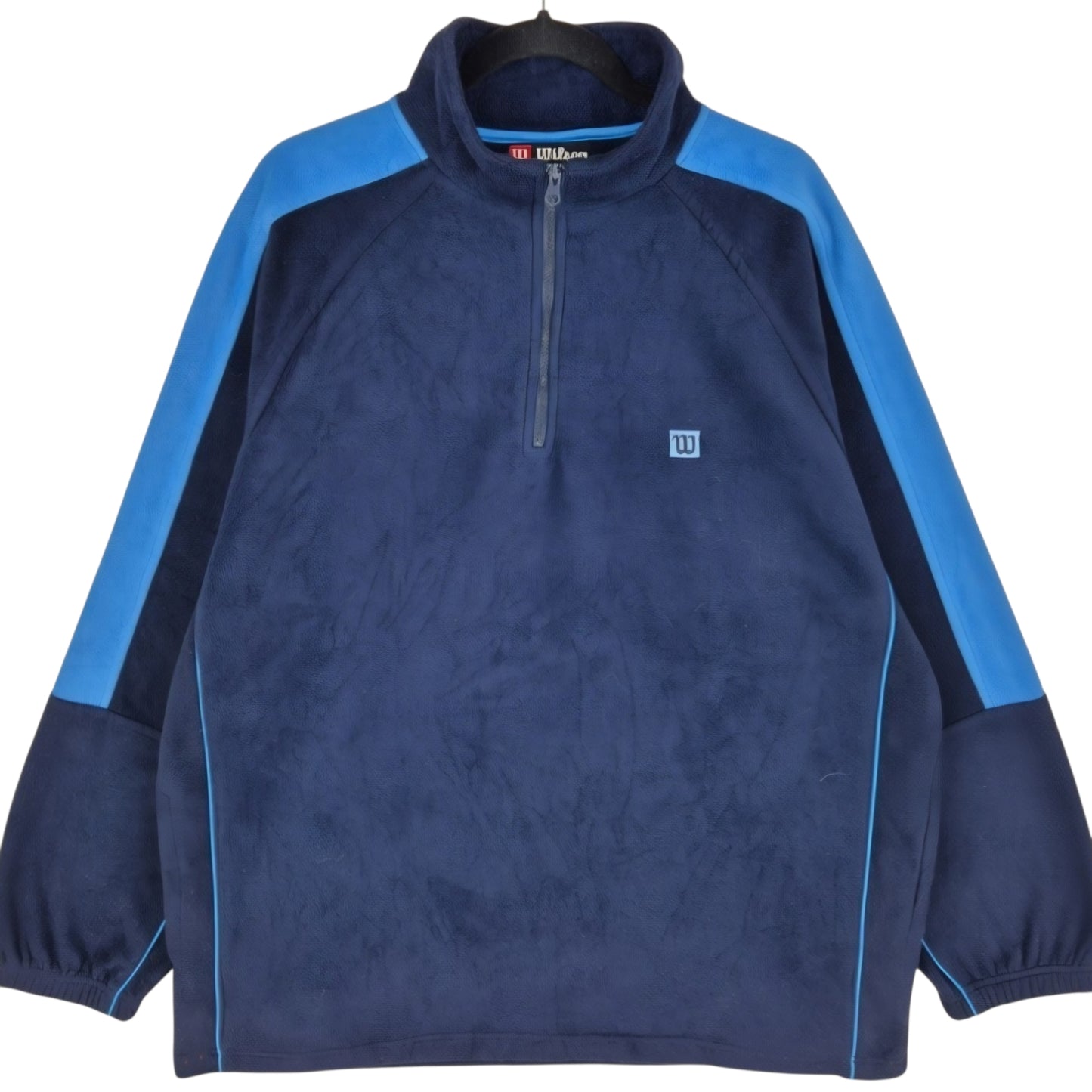 Wilson Dark Blue Quarter Zip Fleece Jumper Size XL