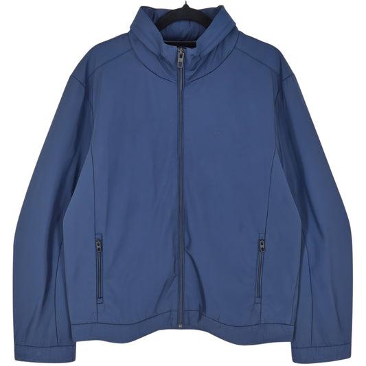 Calvin Klein Dark Blue Windbreaker Jacket With Packable Hood Size M