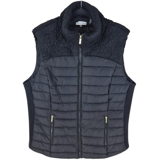 Calvin Klein Womens Black Padded Vest Size L