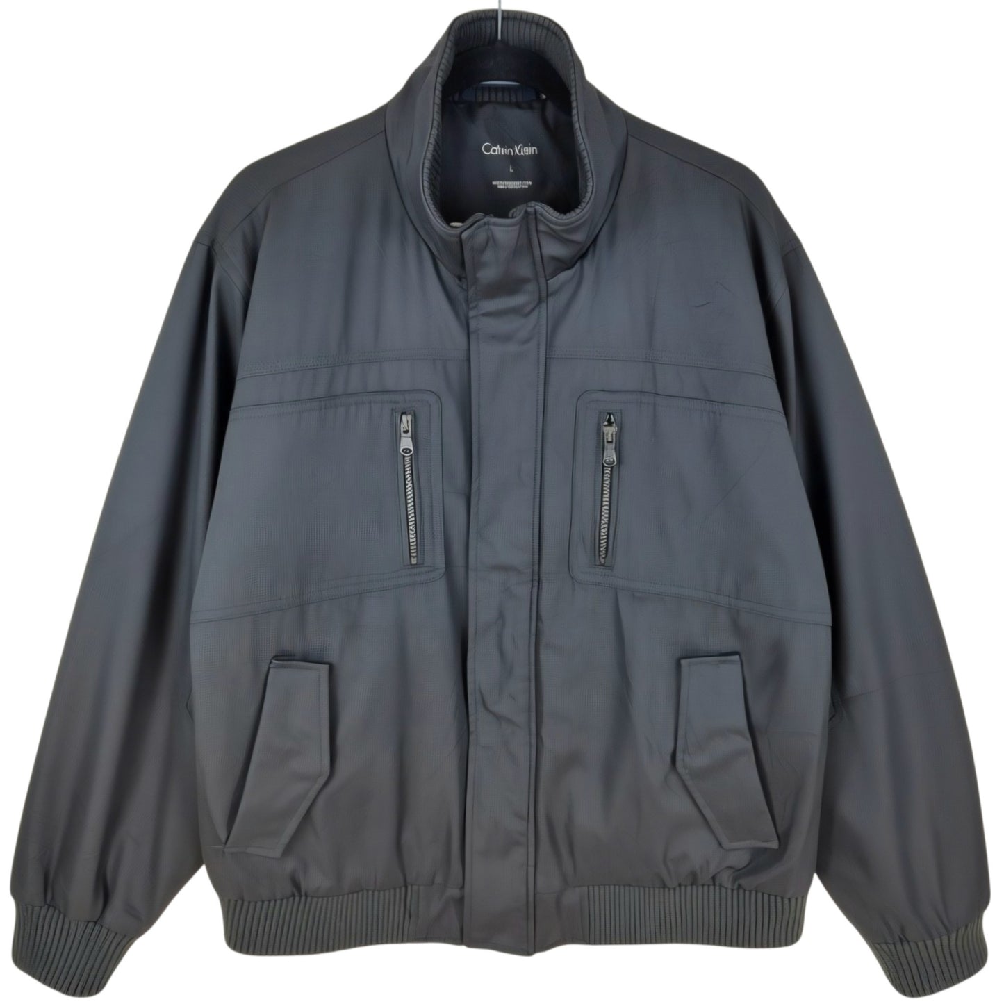 Calvin Klein Dark Grey Heavy Quilted Jacket Size L