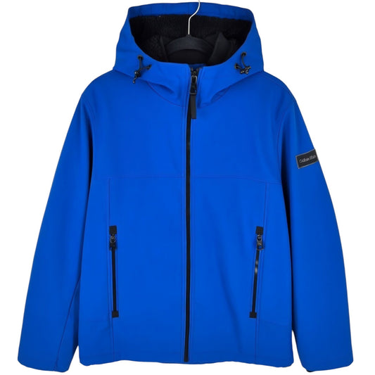 Calvin Klein Blue Heavy Fleece Insulated Jacket Size M