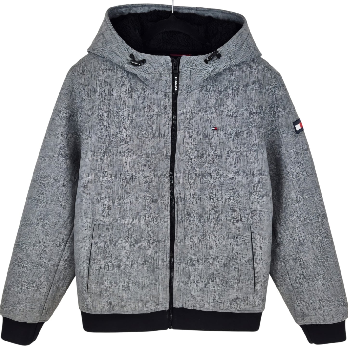 Tommy Hilfiger Grey Fleece Insualted Heavy Jacket Size S