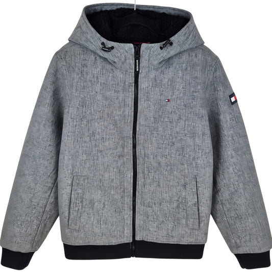 Tommy Hilfiger Grey Fleece Insualted Heavy Jacket Size S