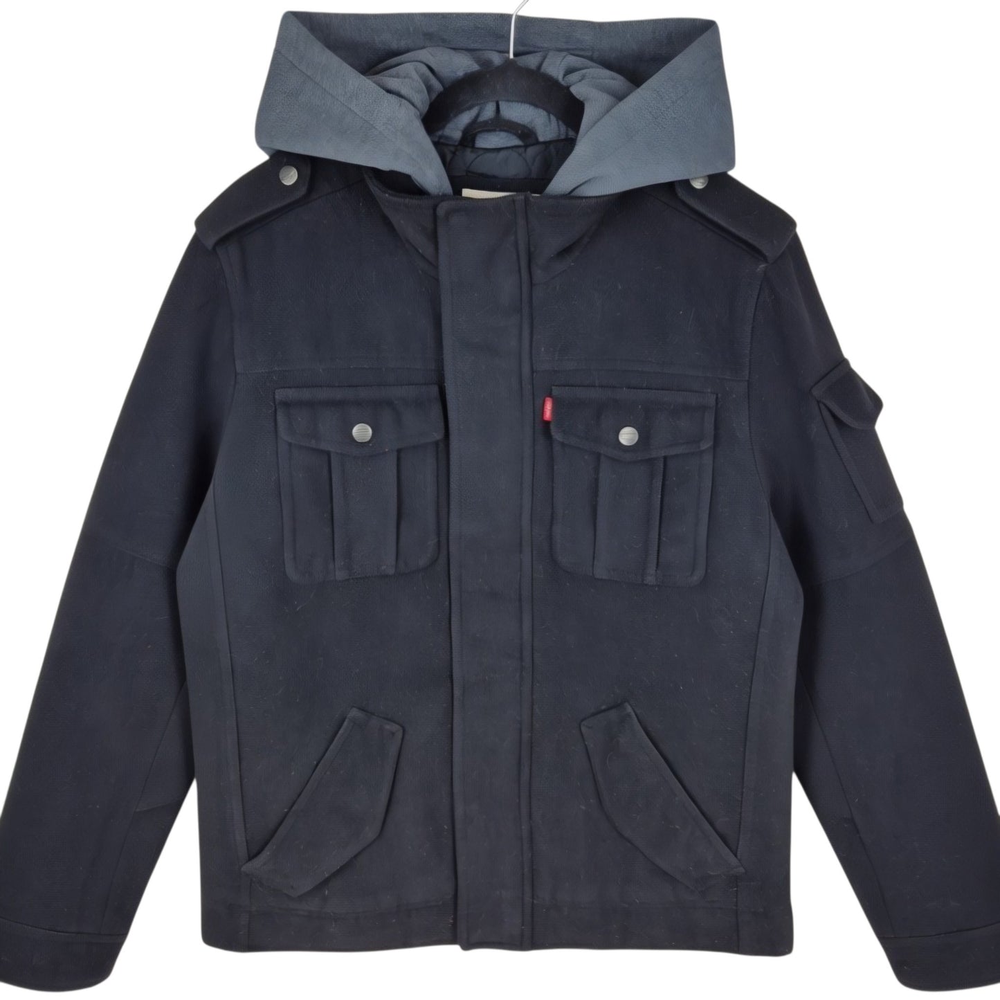 Levis Black Heavy Quilted Jacket Size S