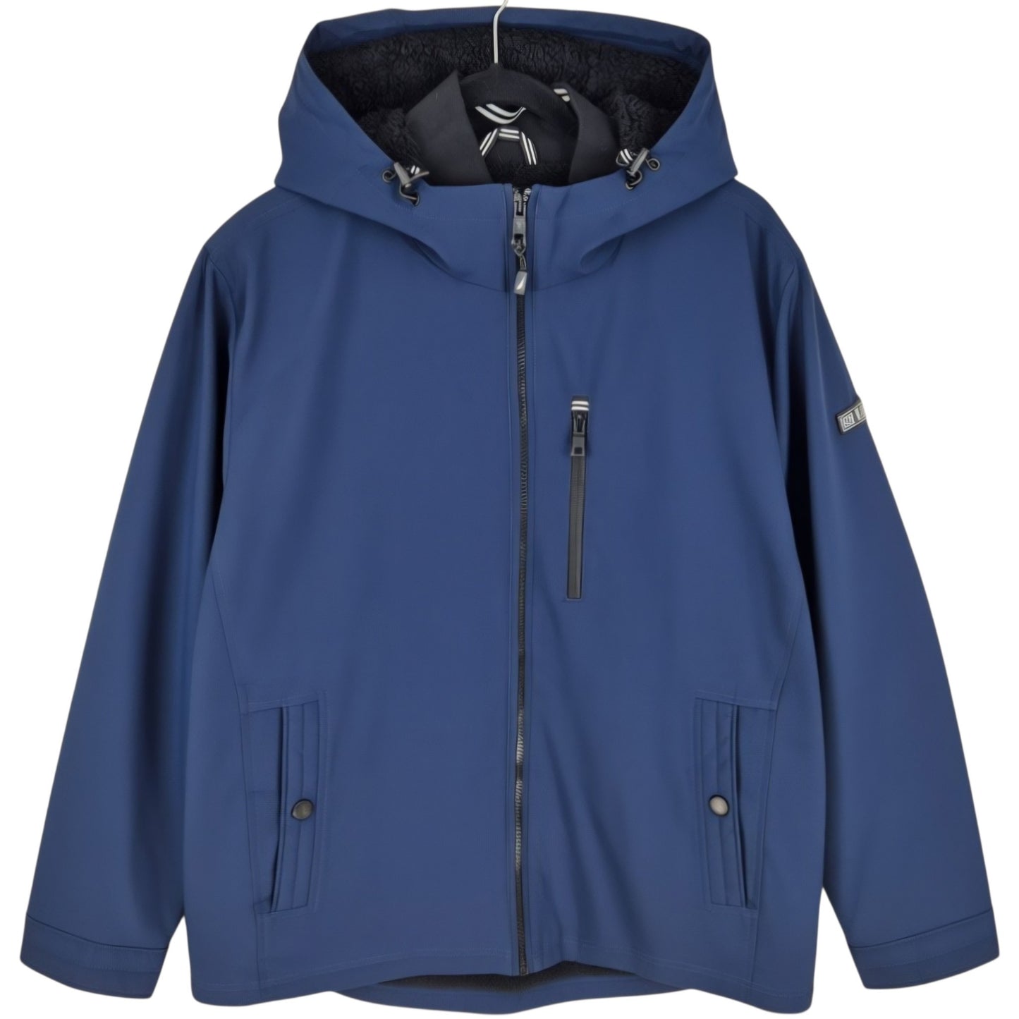 Nautica Dark Blue Fleece Insualted Windbreaker Jacket Size L