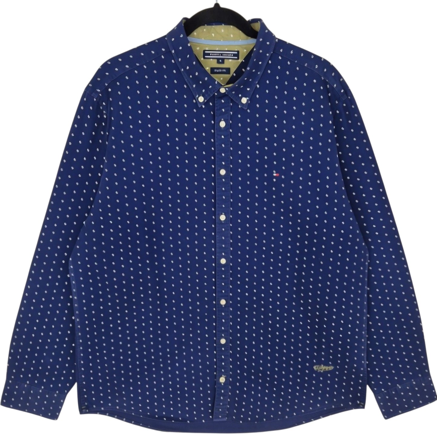 Tommy Hilfiger Dark Blue Regular Fit Dress Shirt Size XL