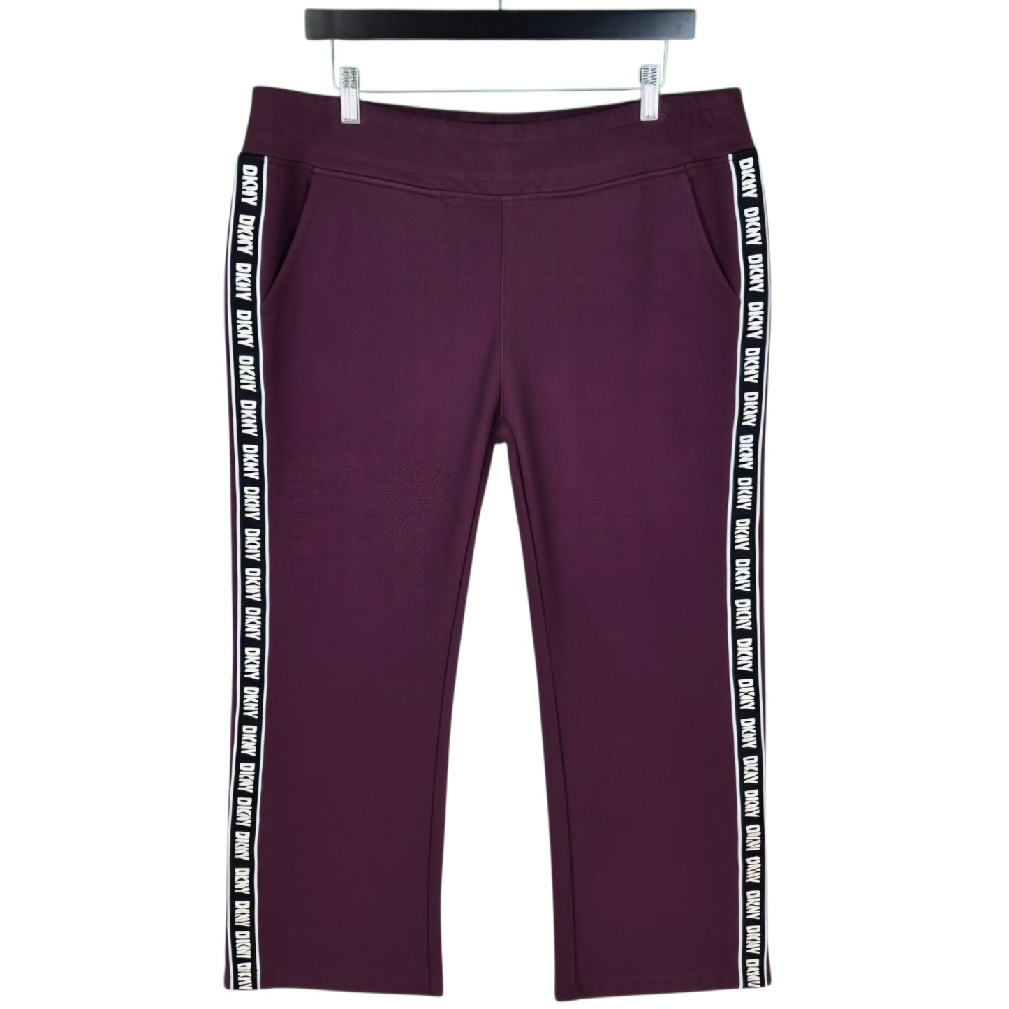 DKNY Sport Burgundy Track Pants Size L