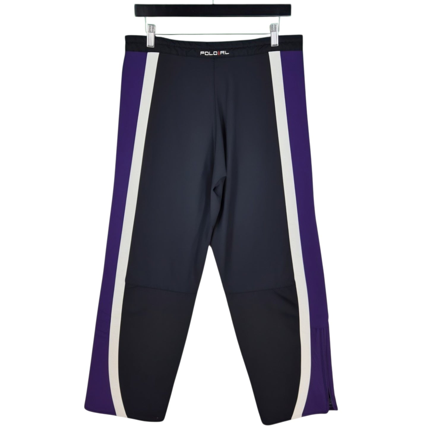 Vintage Polo Ralph Lauren Black & Purple Track Pants Size M