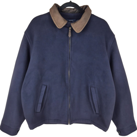 Nautica Dark Blue Heavy Quilted Jacket Size XL
