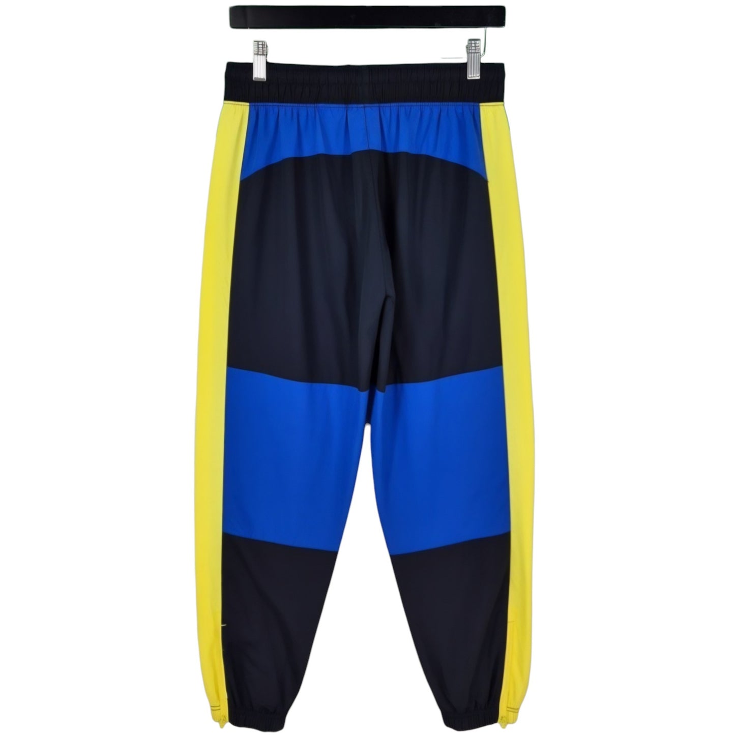 Nike Black Blue & Yellow Parachute Track Pants Size M