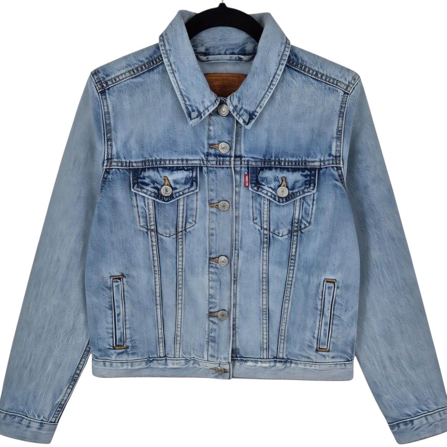 Levis Womens Blue Denim Button Jacket Size S