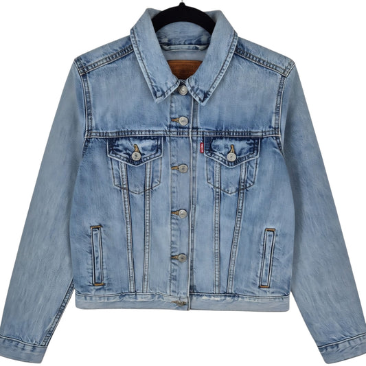 Levis Womens Blue Denim Button Jacket Size S