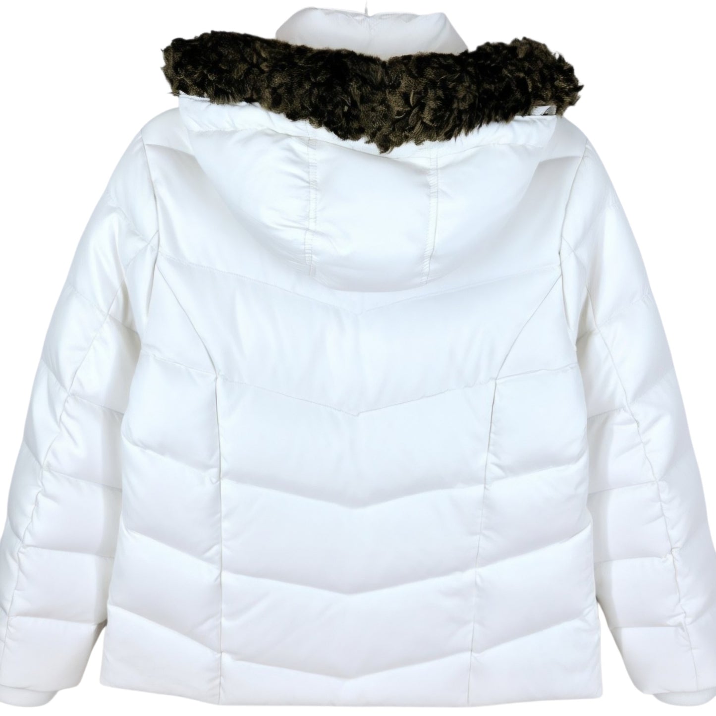 Tommy Hilfiger Womens White Puffer Jacket Size M