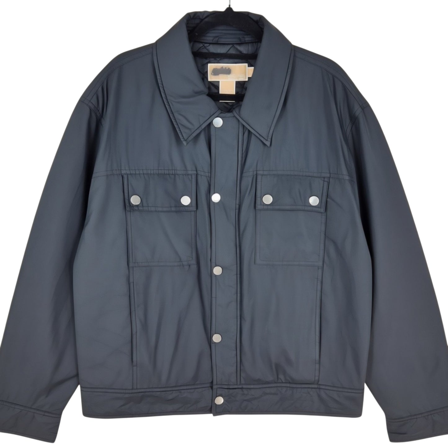 Michael Kors Black Padded Button Jacket Size L