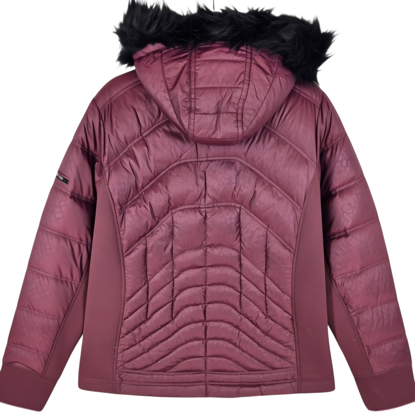Michael Kors Womens Burgundy Padded Jacket Size L