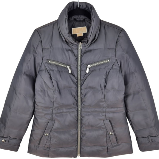 Michael Kors Womens Grey Down Jacket Size S