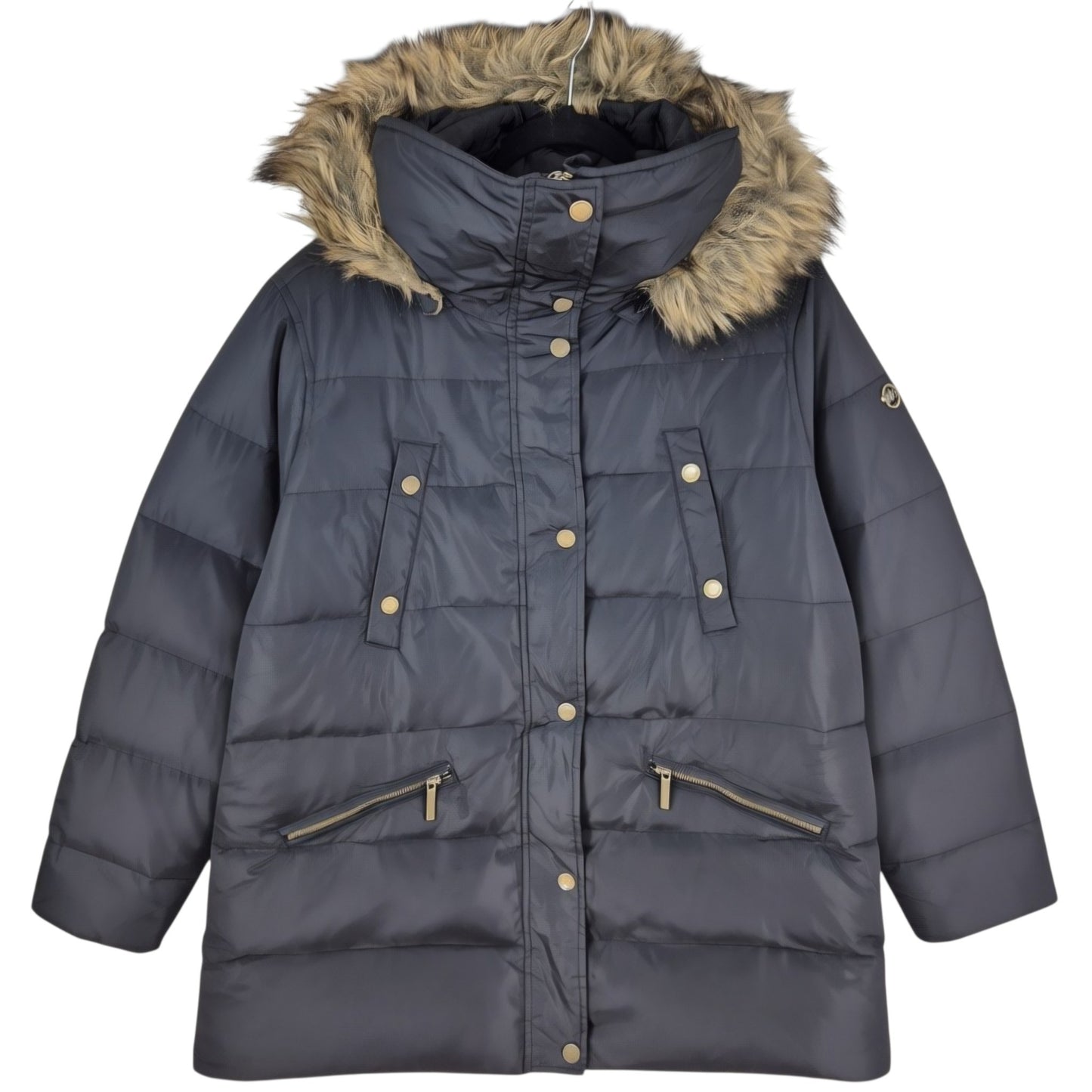 Michael Kors Womens Black Heavy Puffer Jacket Size XL