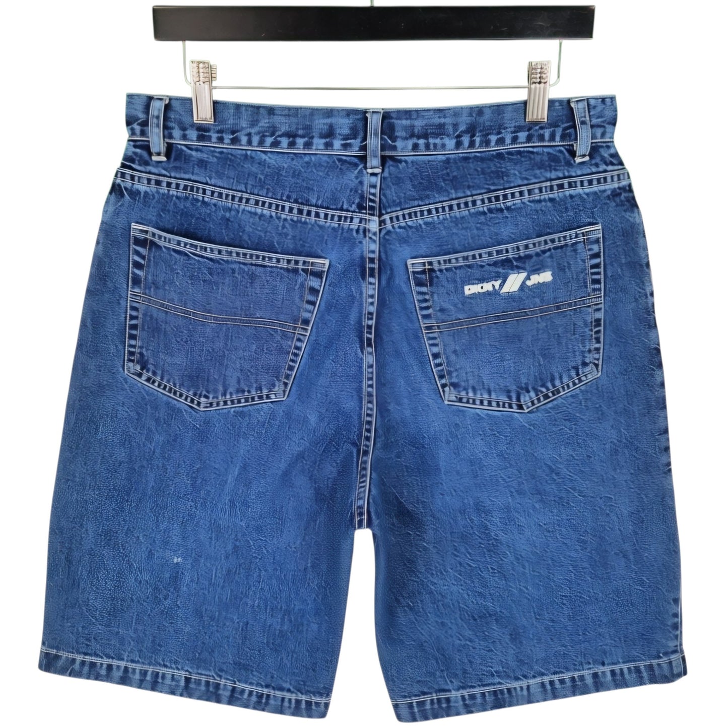 Vintage DKNY Jeans 90's Blue Denim Shorts W32