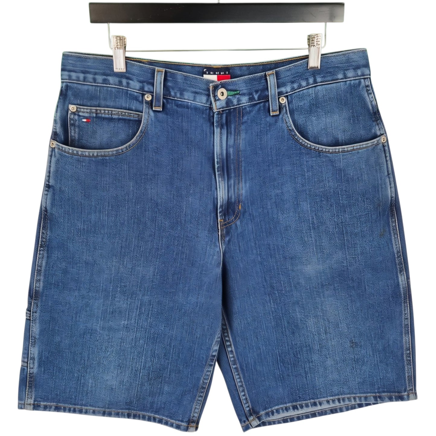 Vintage Tommy Hilfiger 90's Blue Carpenter Denim Shorts W34