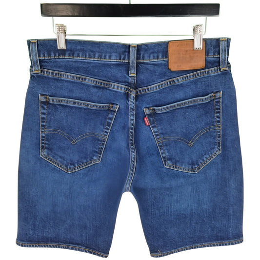 Levis Dark Blue Stretch Denim Shorts W32
