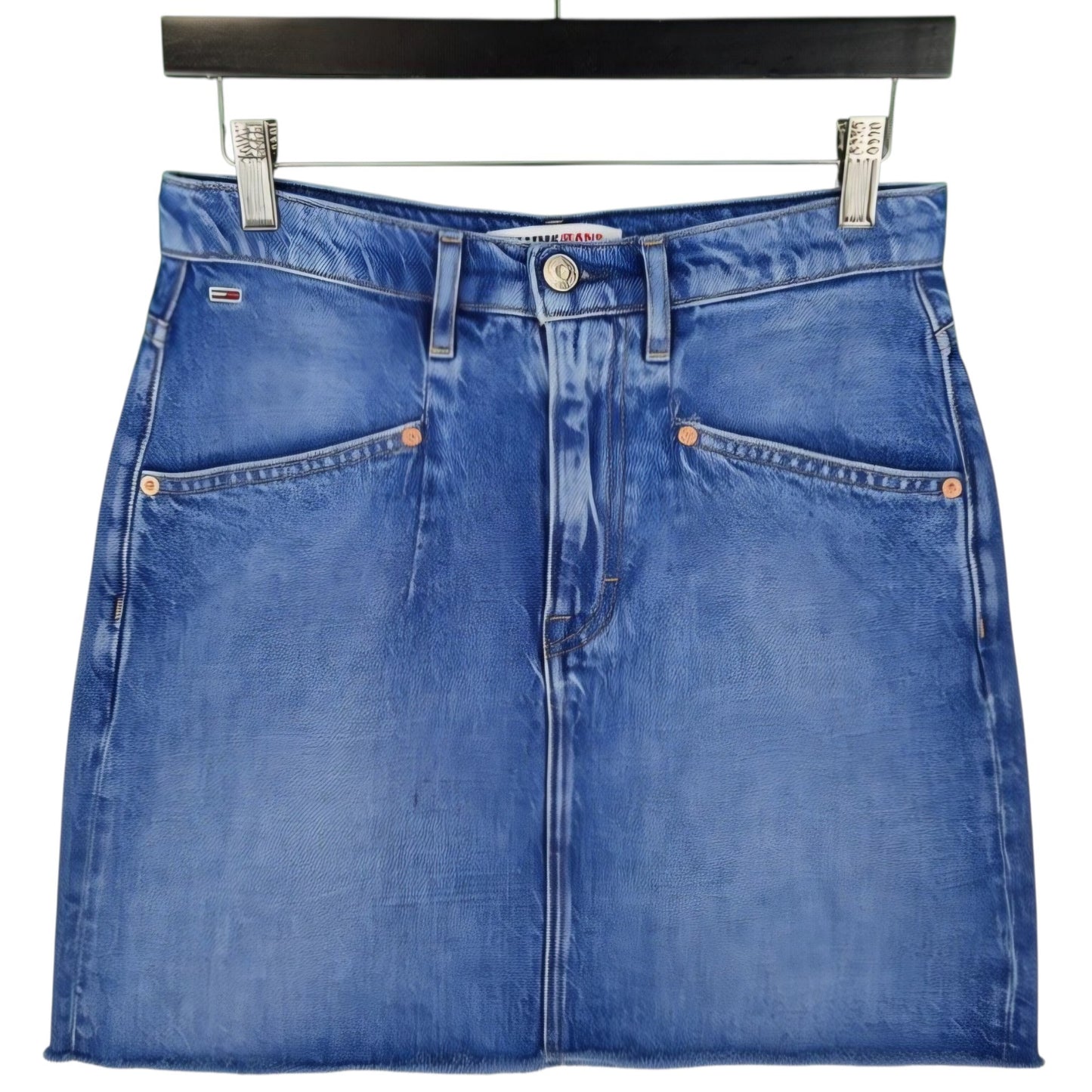 Tommy Jeans Womens Blue Denim Skirt W29