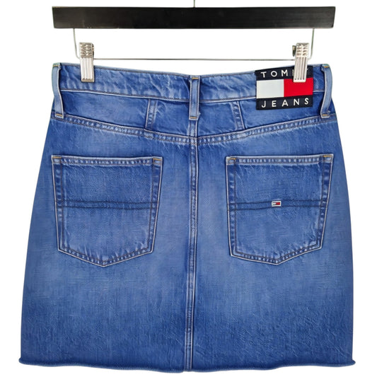 Tommy Jeans Womens Blue Denim Skirt W29