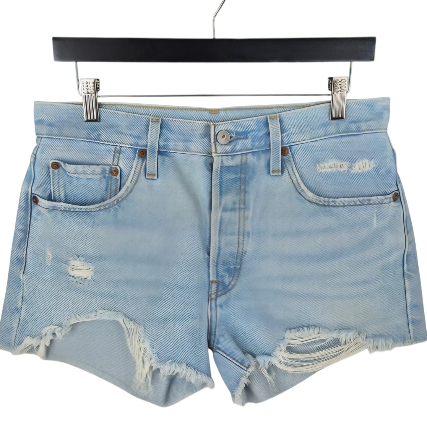 Levis 501 Womens Light Blue Denim Shorts W30