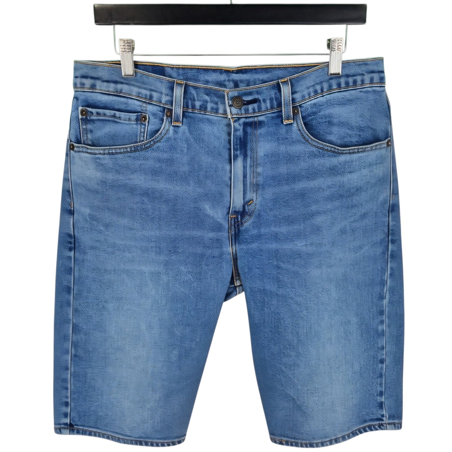 Levis 505 Jeans Blue Stretch Denim Shorts W32