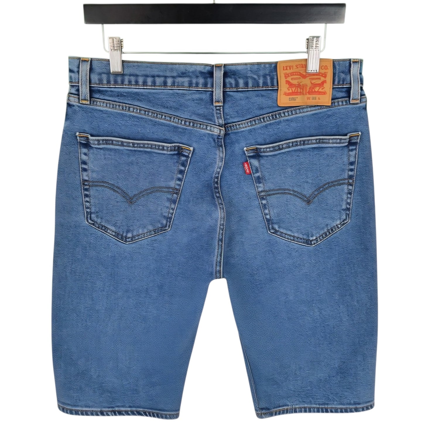 Levis 505 Jeans Blue Stretch Denim Shorts W32