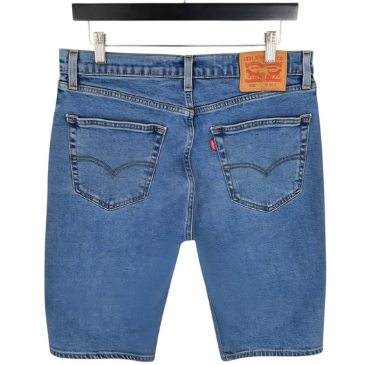 Levis 505 Jeans Blue Stretch Denim Shorts W32