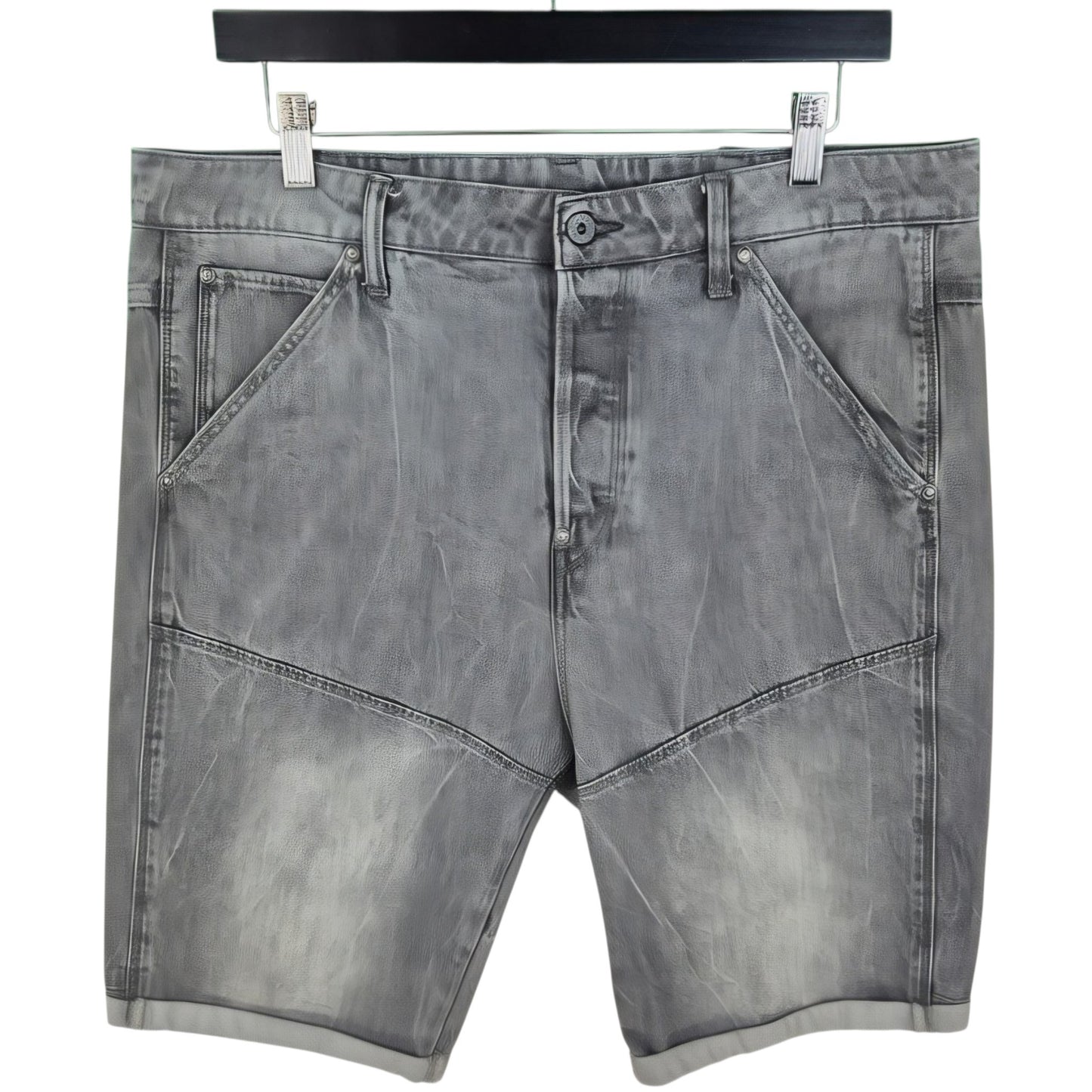 G Star Raw Grey Denim Shorts W36
