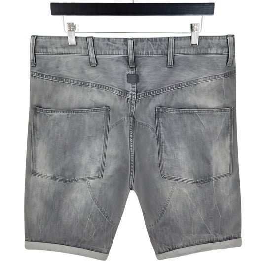 G Star Raw Grey Denim Shorts W36