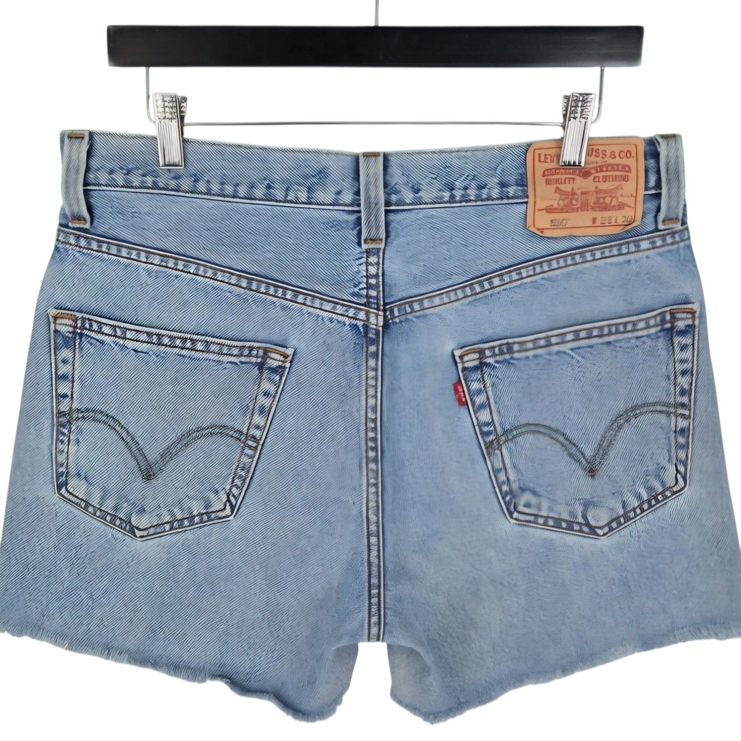 Vintage Levis 550 Jeans Womens Blue Denim Shorts W33
