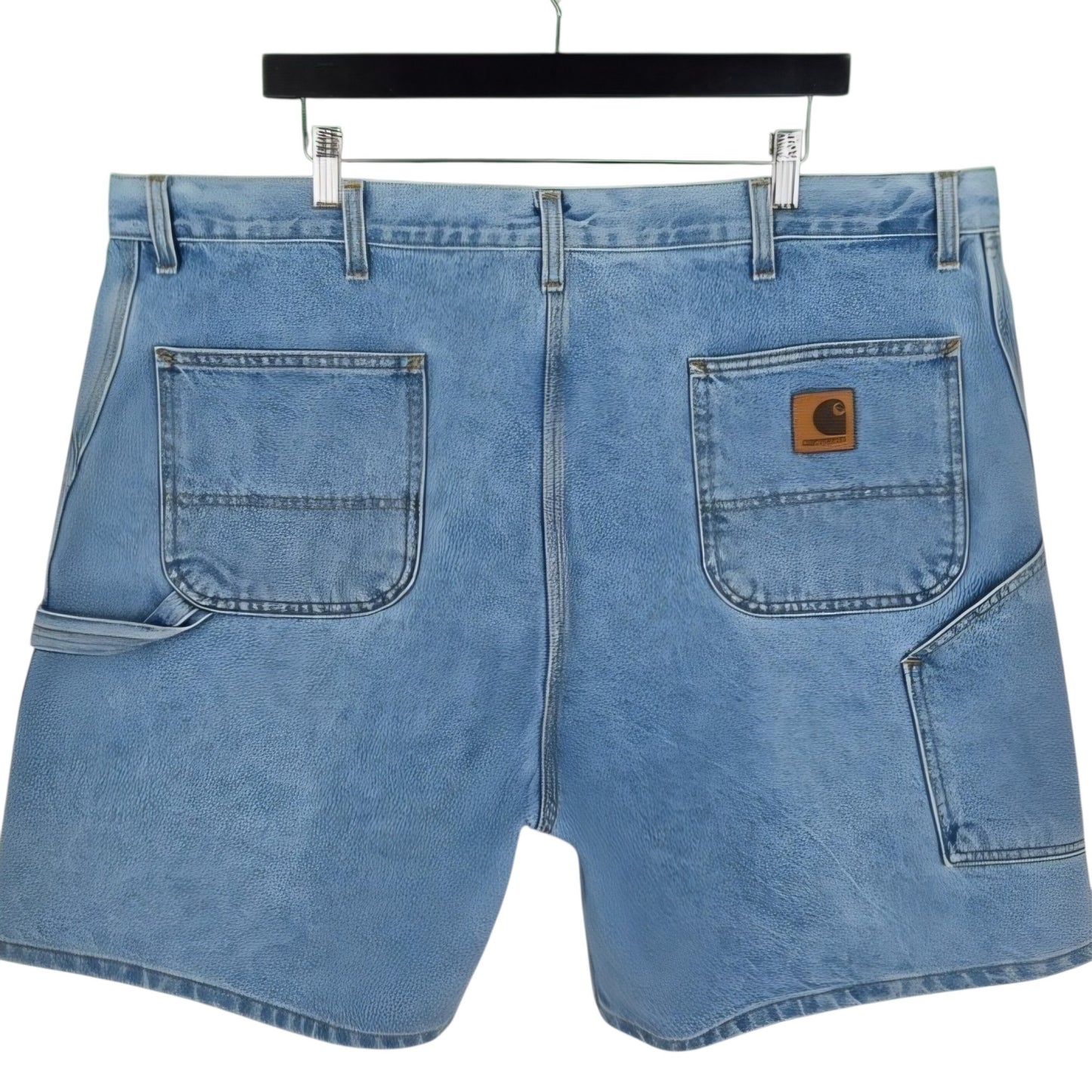 Vintage Carhartt 80's Blue USA Carpenter Denim Shorts W44
