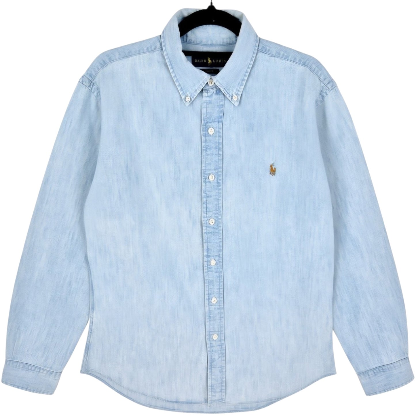 Polo Ralph Lauren Chambray Blue Dress Shirt Size M