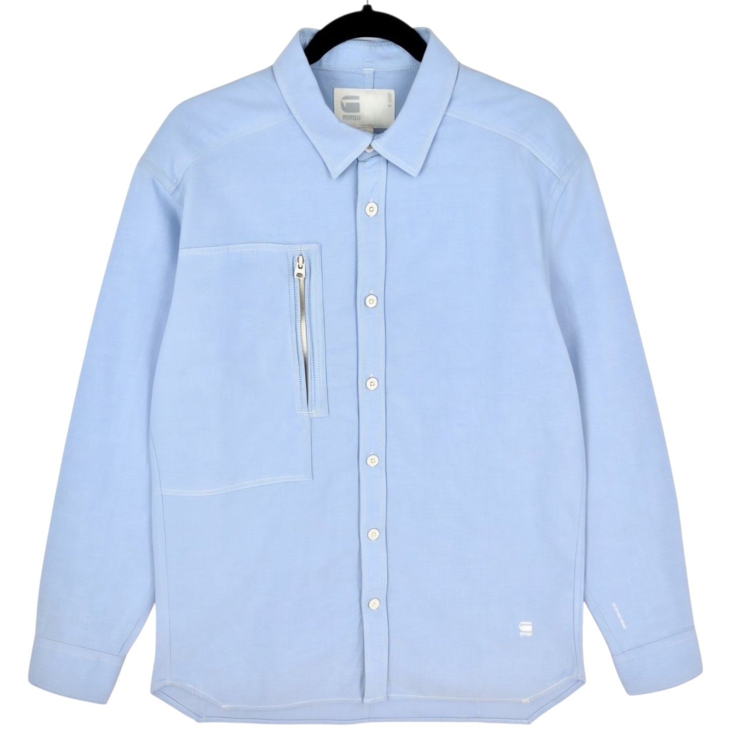 G Star Raw Light Blue Long Sleeve Button Shirt Size XL
