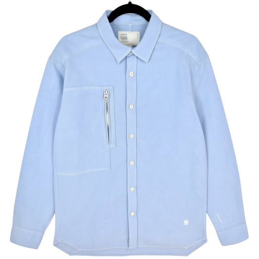 G Star Raw Light Blue Long Sleeve Button Shirt Size XL
