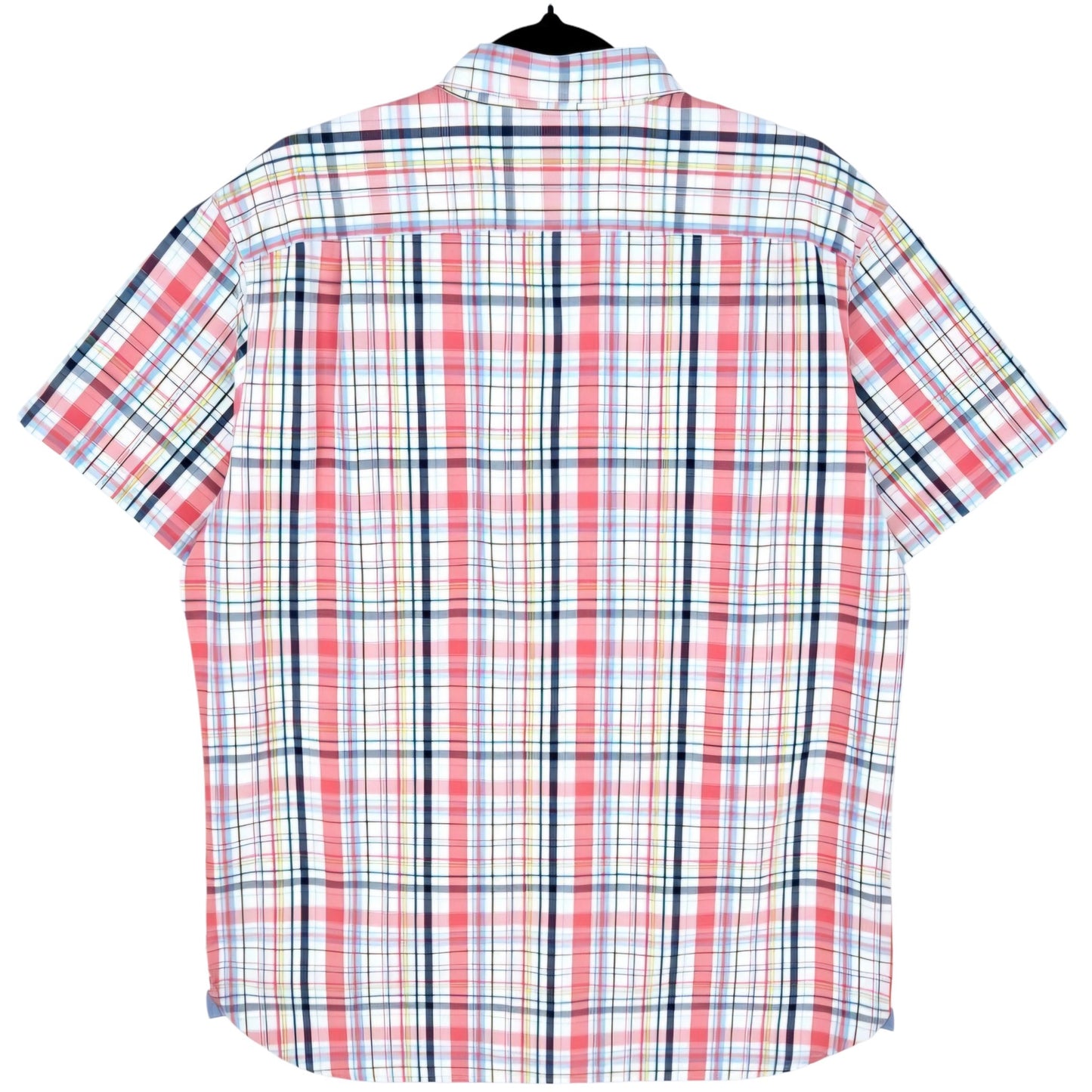 Nautica Coloruful Checkered Short Sleeve Button Shirt Size M