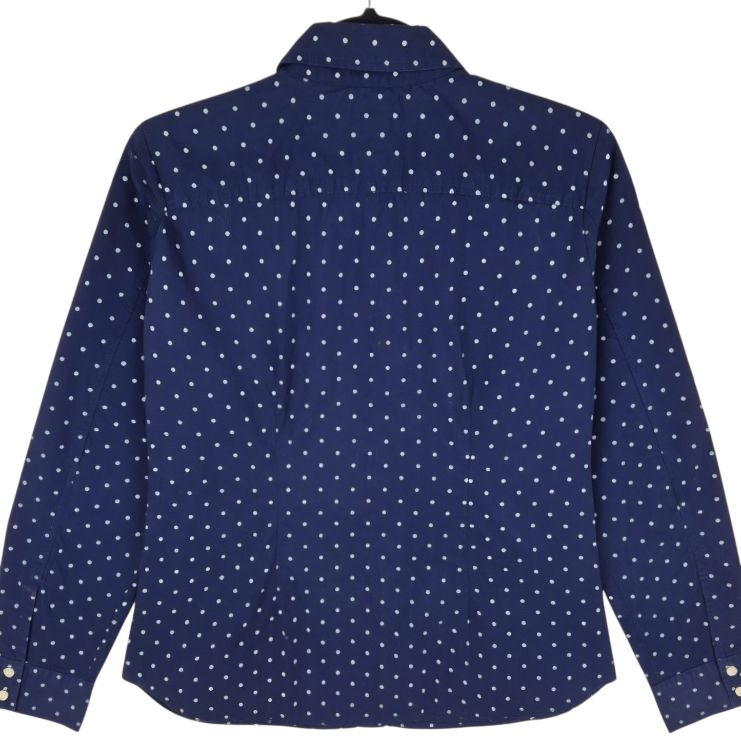 Tommy Hilfiger Womens Dark Blue Spotted Dress Shirt Size M