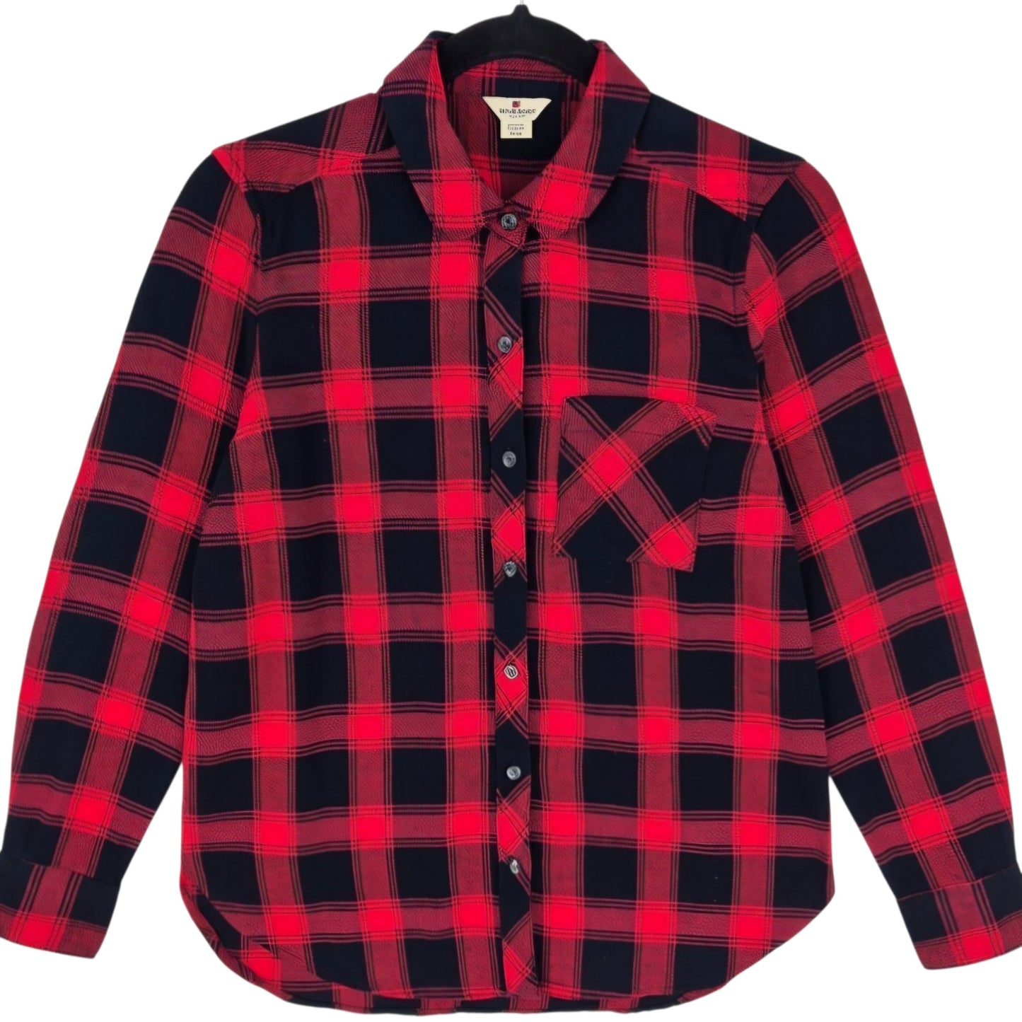 Woolrich M.O.B Womens Red & Black Long Sleeve Button Shirt Size S