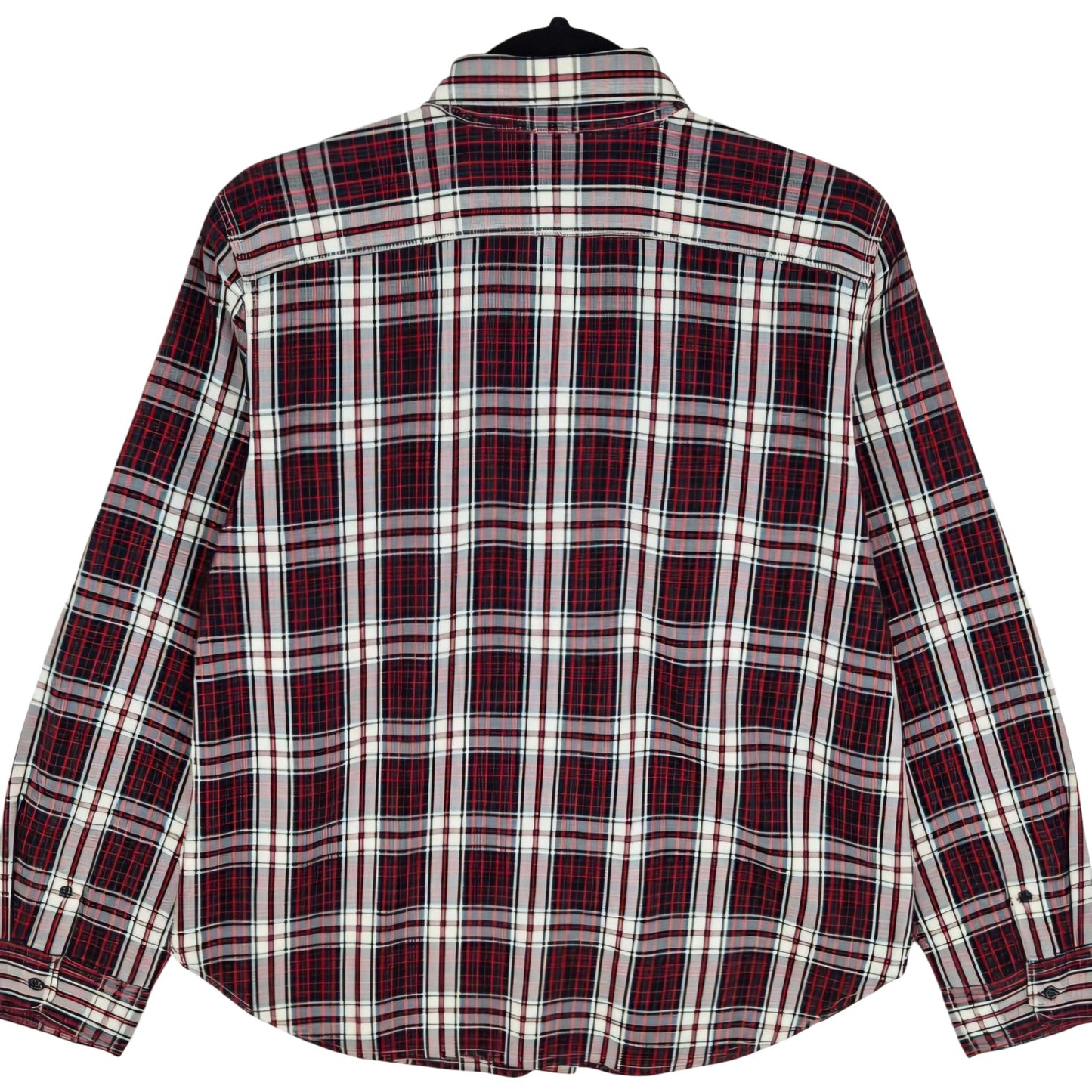 Ralph Lauren Green Label Womens Red Black & White Button Shirt Size L