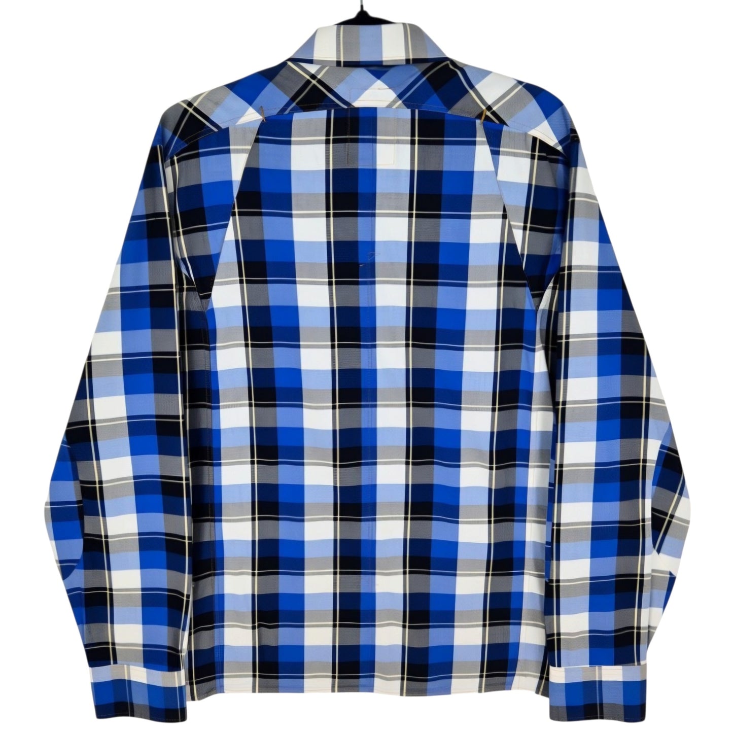 G Star Raw Black & Blue Checkered Long Sleeve Button Shirt Size L