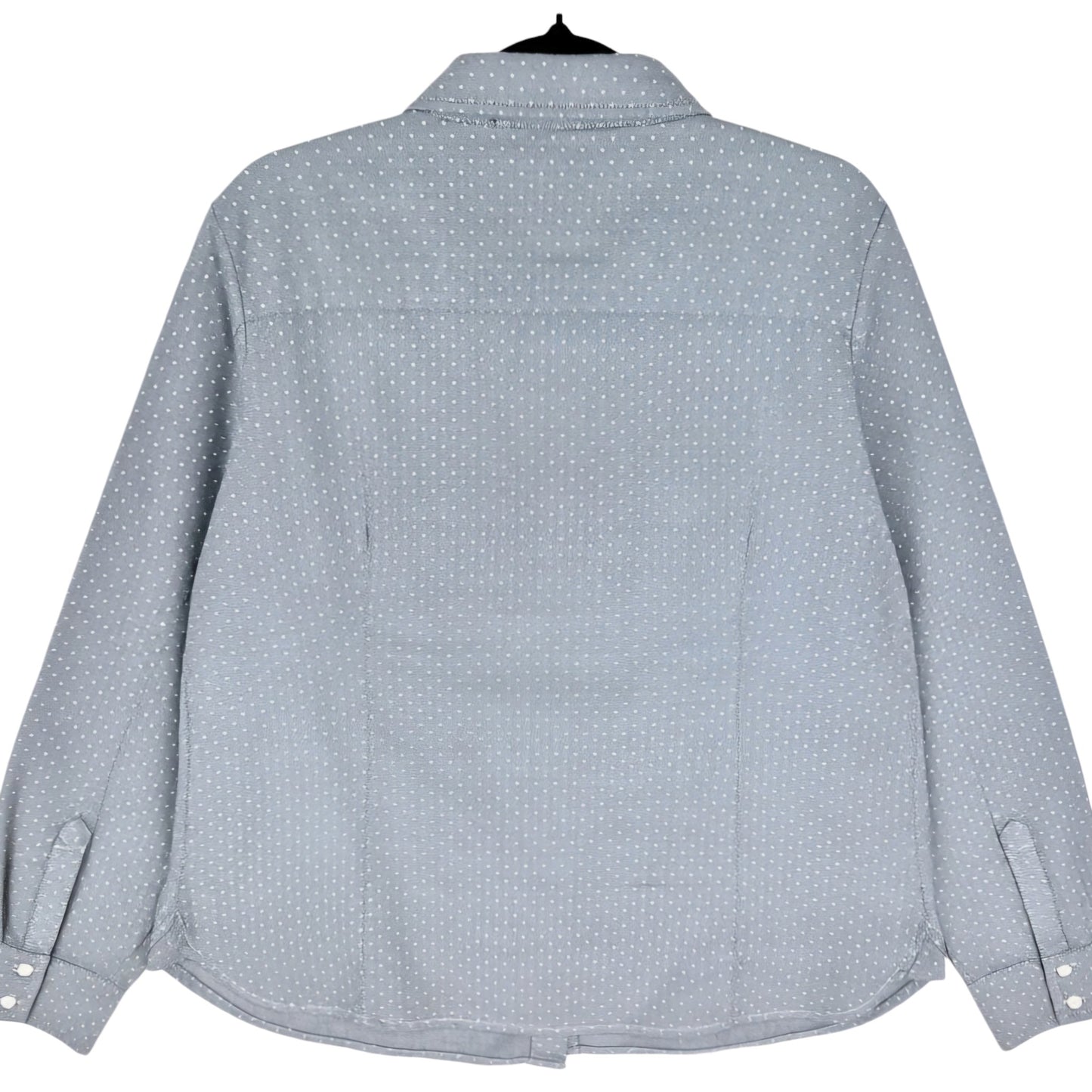 Tommy Hilfiger Womens Grey Spotted Dress Shirt Size L