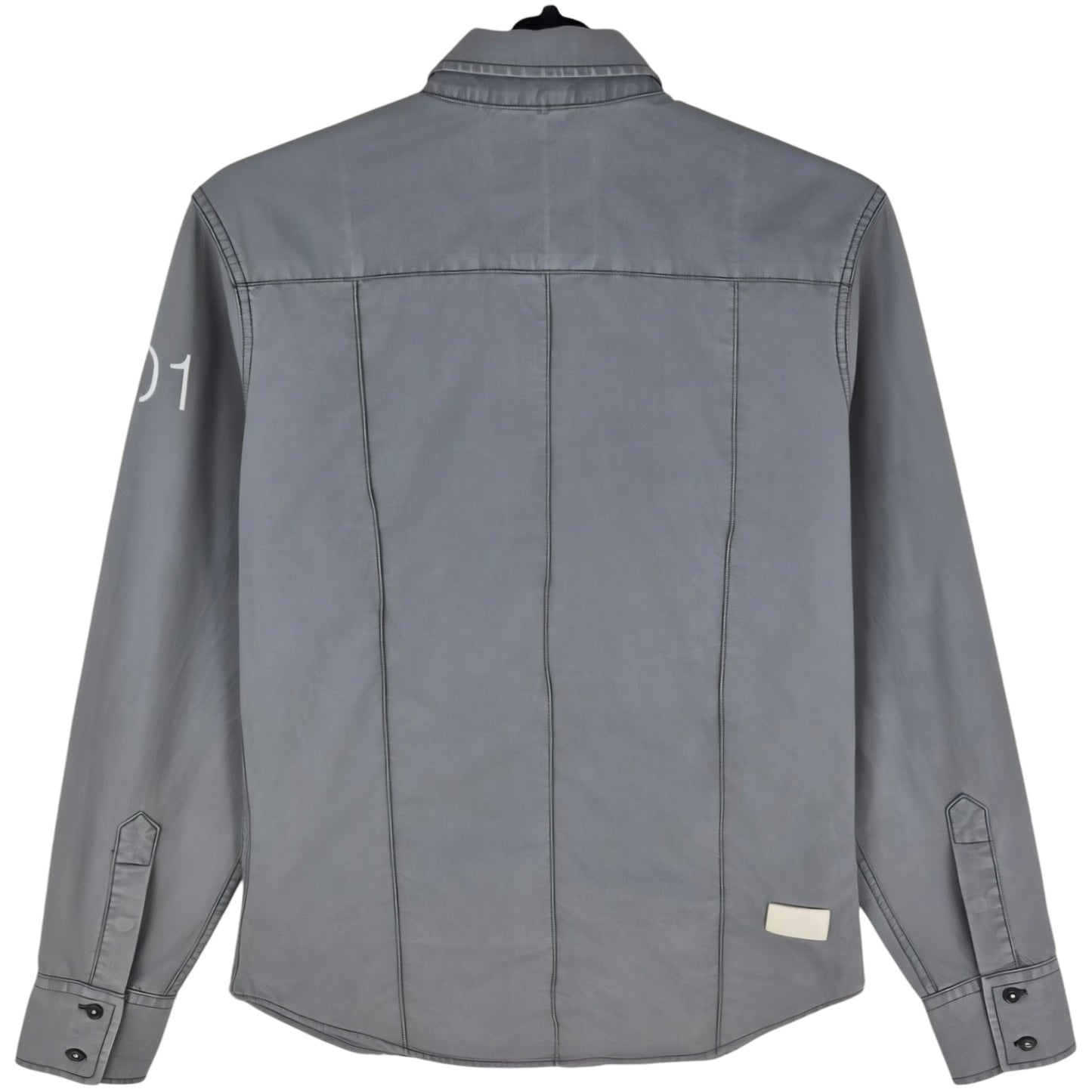 G Star Raw Grey Long Sleeve Button Shirt Size S