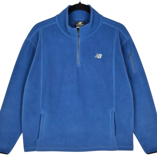 New Balance Blue Quarter Zip Fleece Jumper Size M