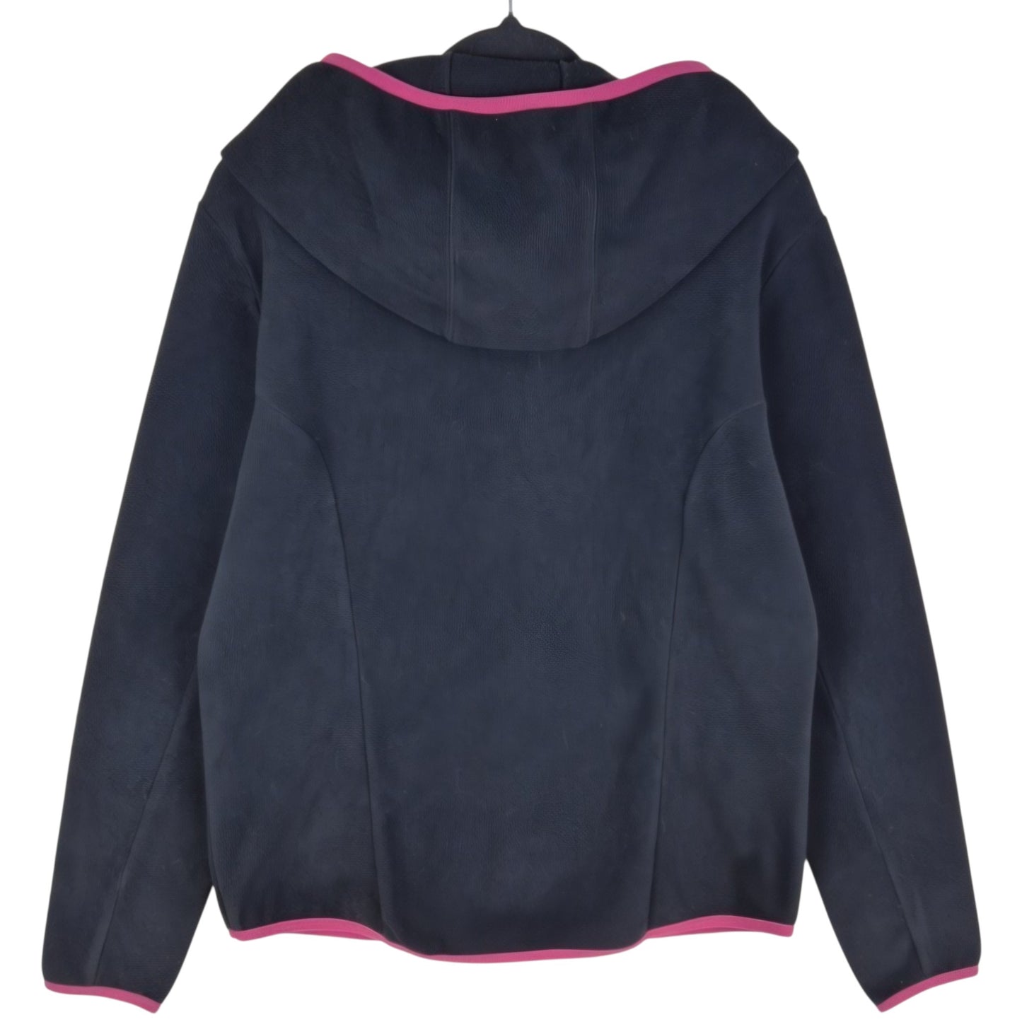 Reebok Womens Black Hooded Fleece Zip Jumper Size L