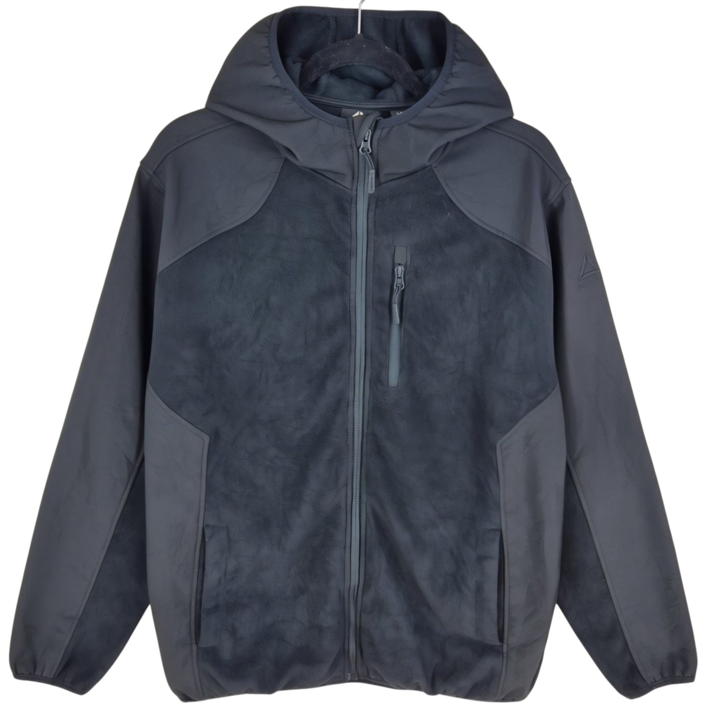 Reebok Black Hooded Fleece Zip Jumper Size L
